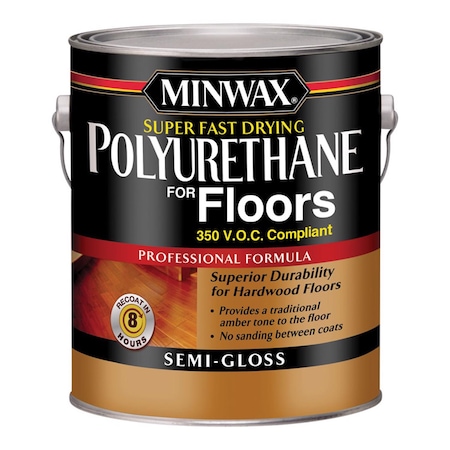 Minwax Minwax Semi-Gloss Clear Oil-Based Fast-Drying Polyurethane Floor Varnish 1 gal 130240000